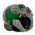 Double Snake Emerald Onyx Diamond Tsavorite Ruby 18KWG Ring