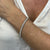 8.10 CTW Diamond 14 Karat White Gold Modern Tennis Bracelet New