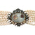 Multi-Strand Coral Bead Diamond Mother of Pearl 14KYG Bracelet