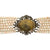 Multi-Strand Coral Bead Diamond Mother of Pearl 14KYG Bracelet