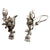 6 Carat Diamond Platinum Drop Estate Earrings