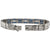 Diamond Sapphire 18 Karat White Gold Link Bracelet