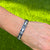 Diamond Sapphire 18 Karat White Gold Link Bracelet