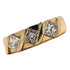 Princess Cut Diamond Three Stone Band Ring