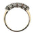 Five Diamond 14 Karat Yellow Gold Wedding Band Ring