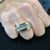 Gents Two Row Diamond 18 Karat Two Tone Gold Band Ring