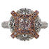 Natural Pink Diamond 18 Karat White & Rose Gold Engagement Ring GIA Certified