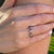 Diamond Ruby 14 Karat White Gold Stackable Wedding Band Ring