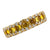 Citrine Diamond 18 Karat Yellow Gold Eternity Band Ring Size 6.5