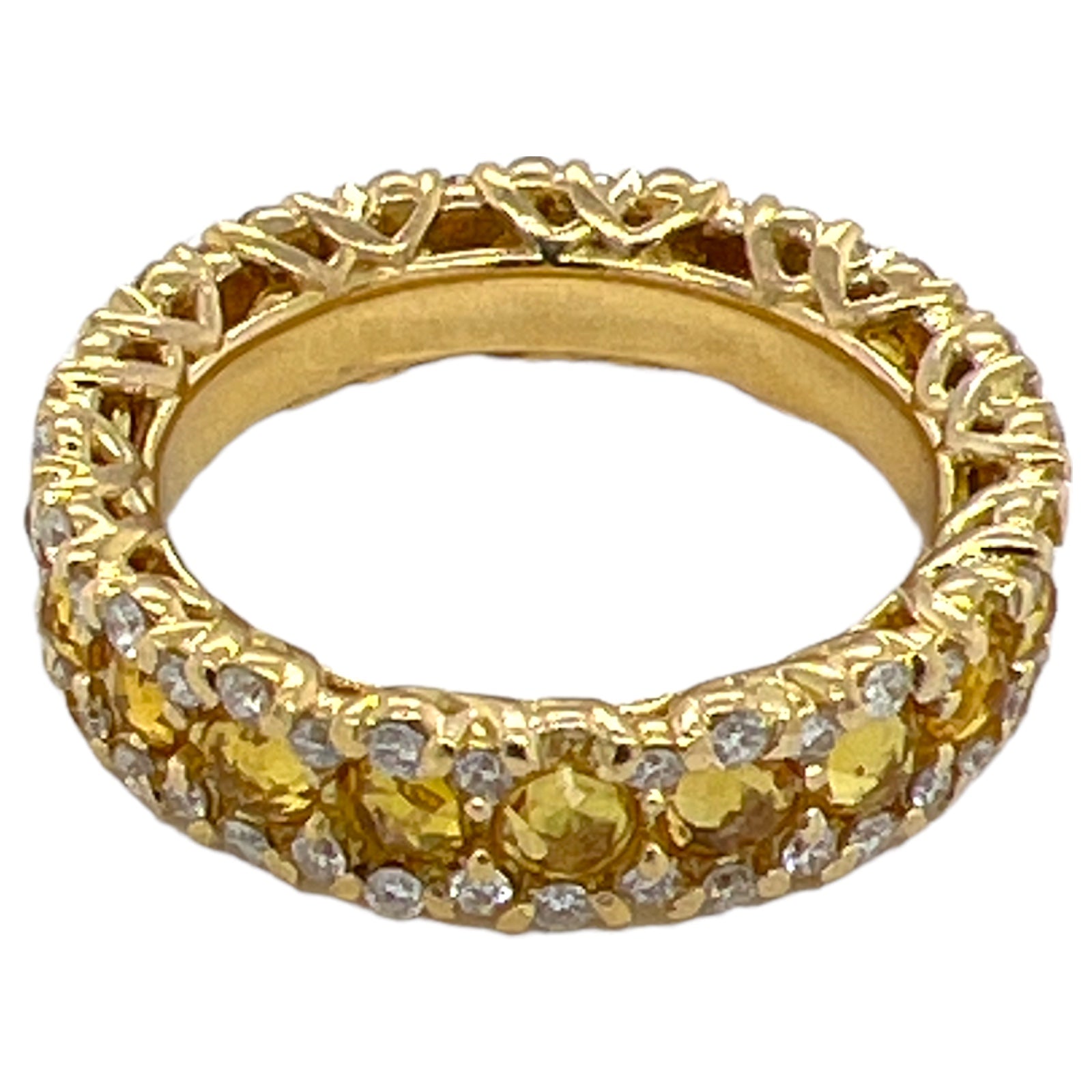 Citrine eternity ring yellow gold online