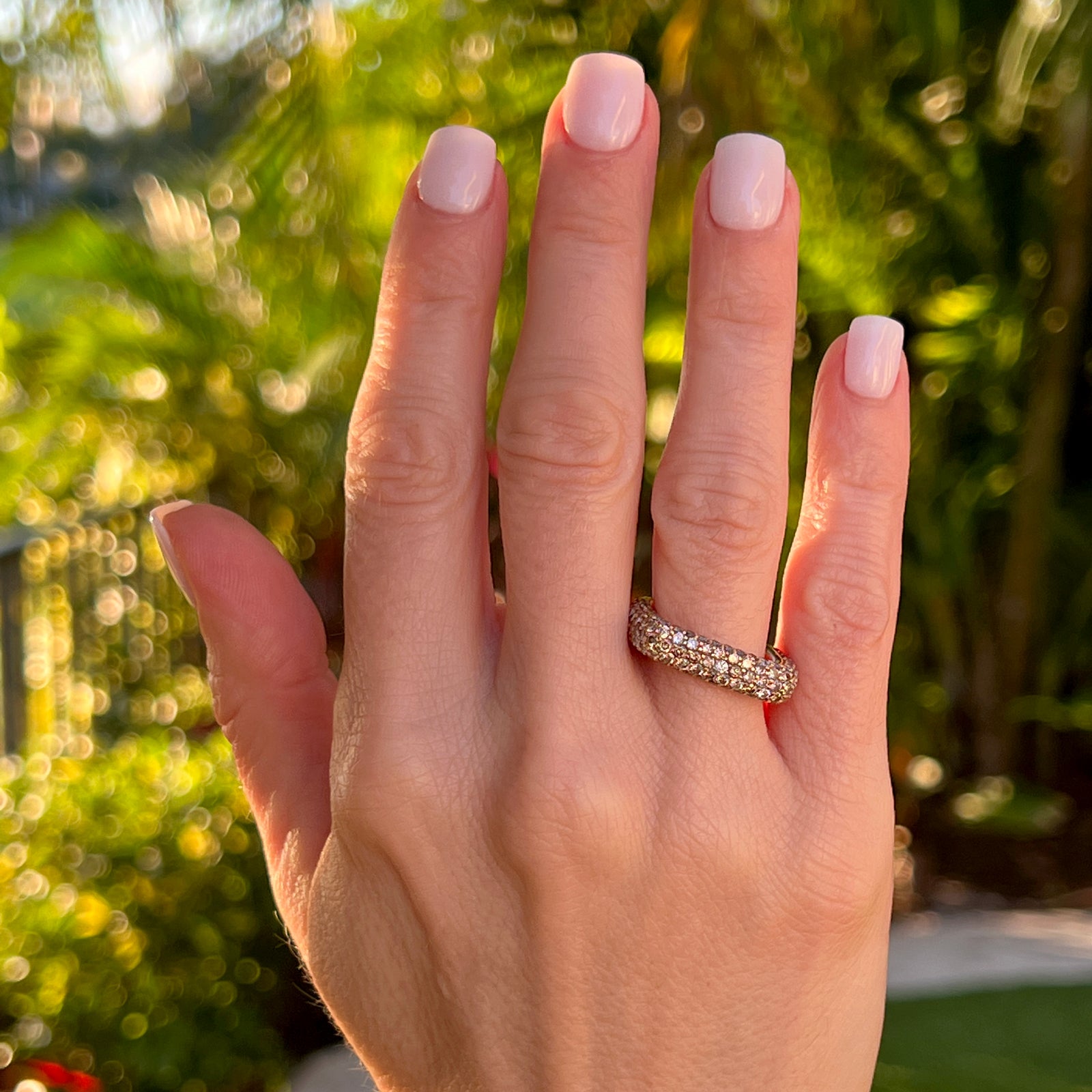 champagne and chanel ring gold