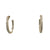 Diamond 14 Karat Yellow Gold In & Out Hoop Earrings