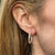 Diamond 14 Karat Yellow Gold In & Out Hoop Earrings