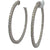 1.94 CTW Diamond In & Out Hoop Earrings 14KWG New