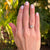 Art Deco Diamond Sapphire Platinum Engagement Ring