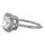 2.01 Carat Cushion Diamond Platinum Halo Engagement Ring GIA F/SI1