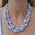 Seaman Schepps Blue Chalcedony Pearl 18 Karat Yellow Gold Nesting Necklaces