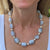 Seaman Schepps Blue Chalcedony Pearl 18 Karat Yellow Gold Nesting Necklaces