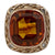 Honey Citrine Diamond 14 Karat Yellow Gold Cocktail Ring