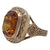 Honey Citrine Diamond 14 Karat Yellow Gold Cocktail Ring