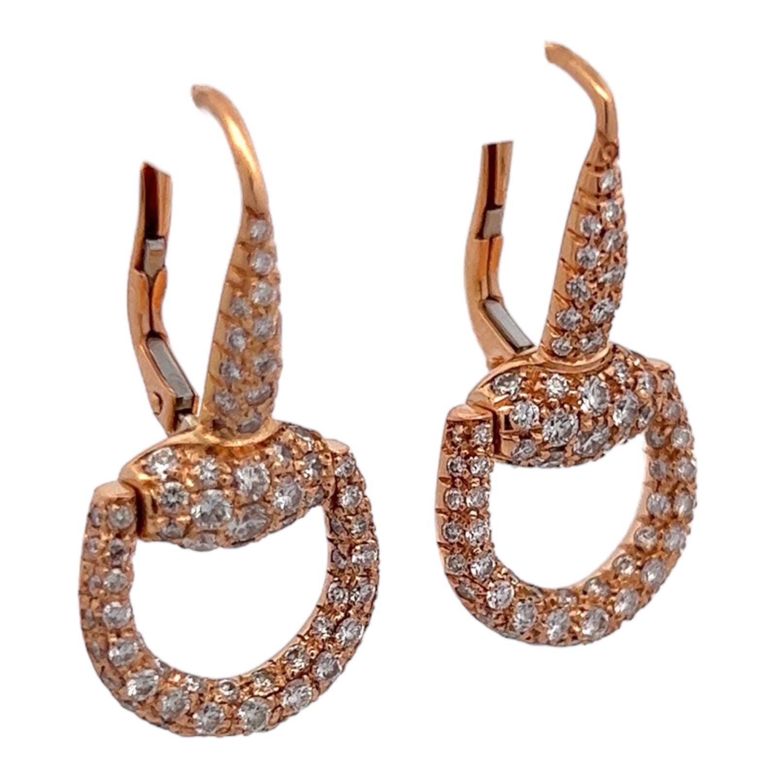 Gucci Vintage Yellow Gold Hoop Earrings