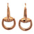 Gucci Diamond Horsebit 18 Karat Yellow Gold Drop Earrings