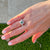 1960's Emerald Diamond Platinum Estate Cocktail Ring