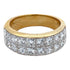 2.60 CTW Princess Cut Diamond Invisibly Set 18KYG Wedding Band Ring