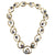 South Sea Pearl Diamond 14 Karat Yellow Gold Open Circle Link Necklace