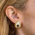 Diamond Sapphire 18 Karat Yellow Gold Earclip Earrings