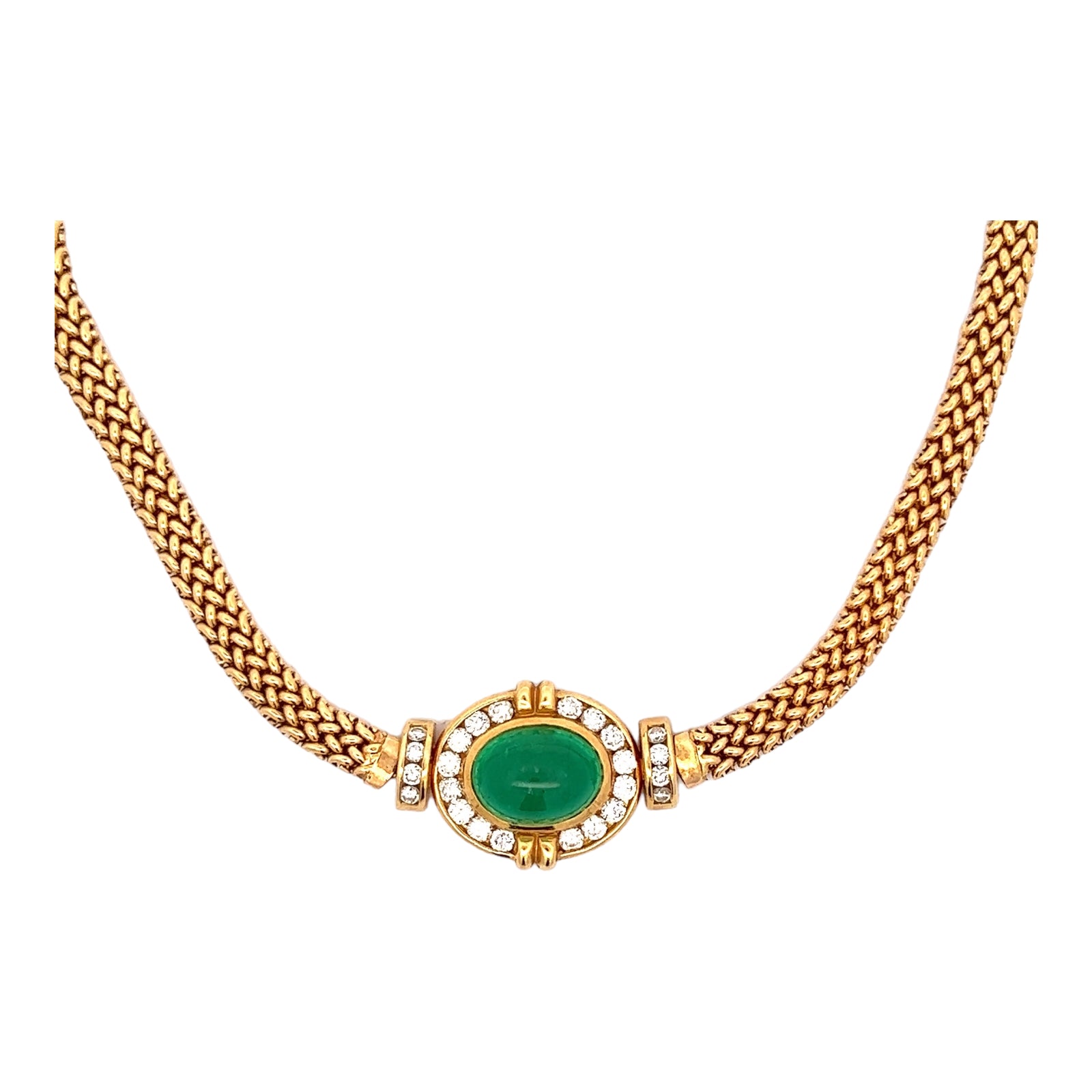 8 Carat Emerald Diamond 18KYG Pendant Necklace – Bardys Estate Jewelry