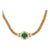 8 Carat Emerald Diamond 18KYG Pendant Necklace