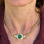 8 Carat Emerald Diamond 18KYG Pendant Necklace