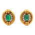 3.00 CTW Emerald Diamond 18KYG Earclip Earrings