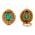 3.00 CTW Emerald Diamond 18KYG Earclip Earrings