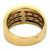 Diamond 18 Karat Yellow Gold Cigar Band Ring