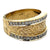 Diamond 18 Karat Yellow Gold Cigar Band Ring