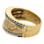 Diamond 18 Karat Yellow Gold Cigar Band Ring