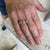 Gents Three Diamond 18 Karat Yellow Gold Wedding Band Ring