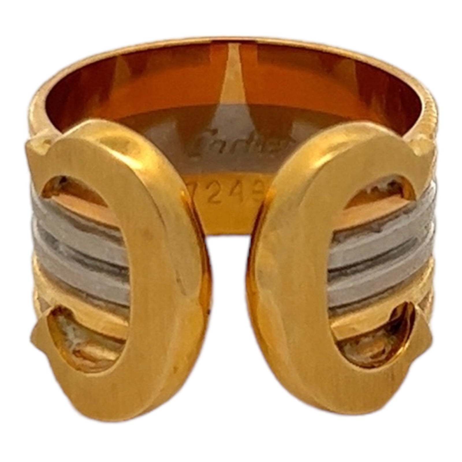 Cartier Double C de Cartier Trinity 18k Gold & Diamond Ring, Size 48 -  Bloomsbury Manor Ltd