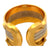 Cartier Trinity Double C Pinky Band Ring 18 Karat Tricolor Gold Size 49