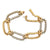 Oval Spiral Link 18 Karat Yellow & White Gold Bracelet