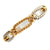 Oval Spiral Link 18 Karat Yellow & White Gold Bracelet