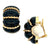 Seaman Schepps Black Onyx 18KYG Shrimp Earclip Earrings