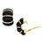 Seaman Schepps Black Onyx 18KYG Shrimp Earclip Earrings