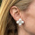 Diamond Cultured Pearl 18 Karat White Gold Earclip Earrings