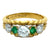 Emerald Diamond 18 Karat Yellow Gold Band Ring