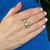 Emerald Diamond 18 Karat Yellow Gold Band Ring