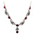 Antique Diamond Ruby 14 Karat Yellow Gold Sterling Silver Necklace