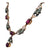 Antique Diamond Ruby 14 Karat Yellow Gold Sterling Silver Necklace